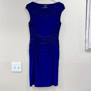 🔥Ralph Lauren Elegant blue Dress with sequins🔥